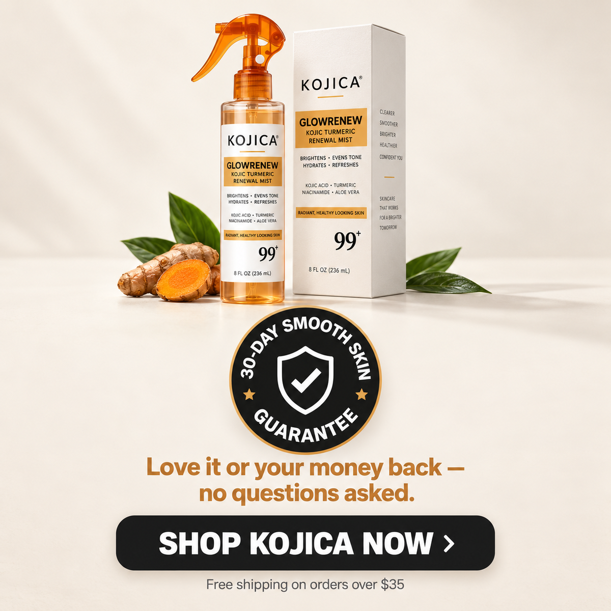 GlowRenew™ | Kojic Turmeric Exfoliating Spray